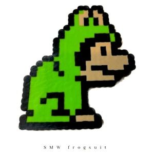 Super Mario Frog Suit Perler Beads